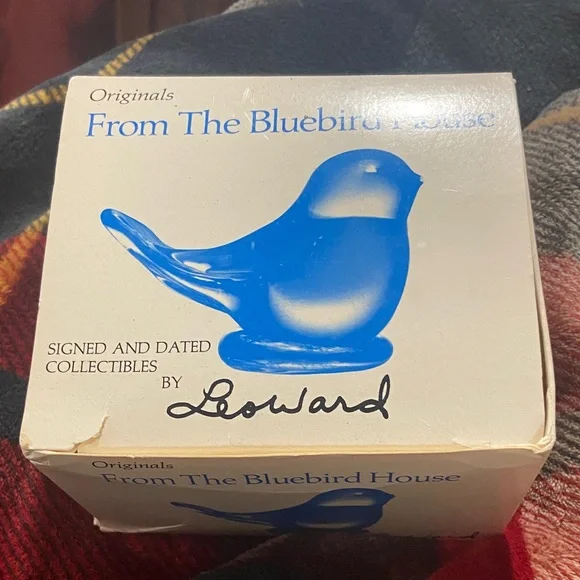 Vintage BlueBird of Happiness signed and dated 1991 by Leo Ward - Picture 3 of 3